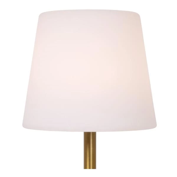 Lucide TYON - Rechargeable Table lamp Indoor/Outdoor - Battery pack - Ø 15 cm - LED Dim. - IP65 - Matt Gold / Brass - detail 3